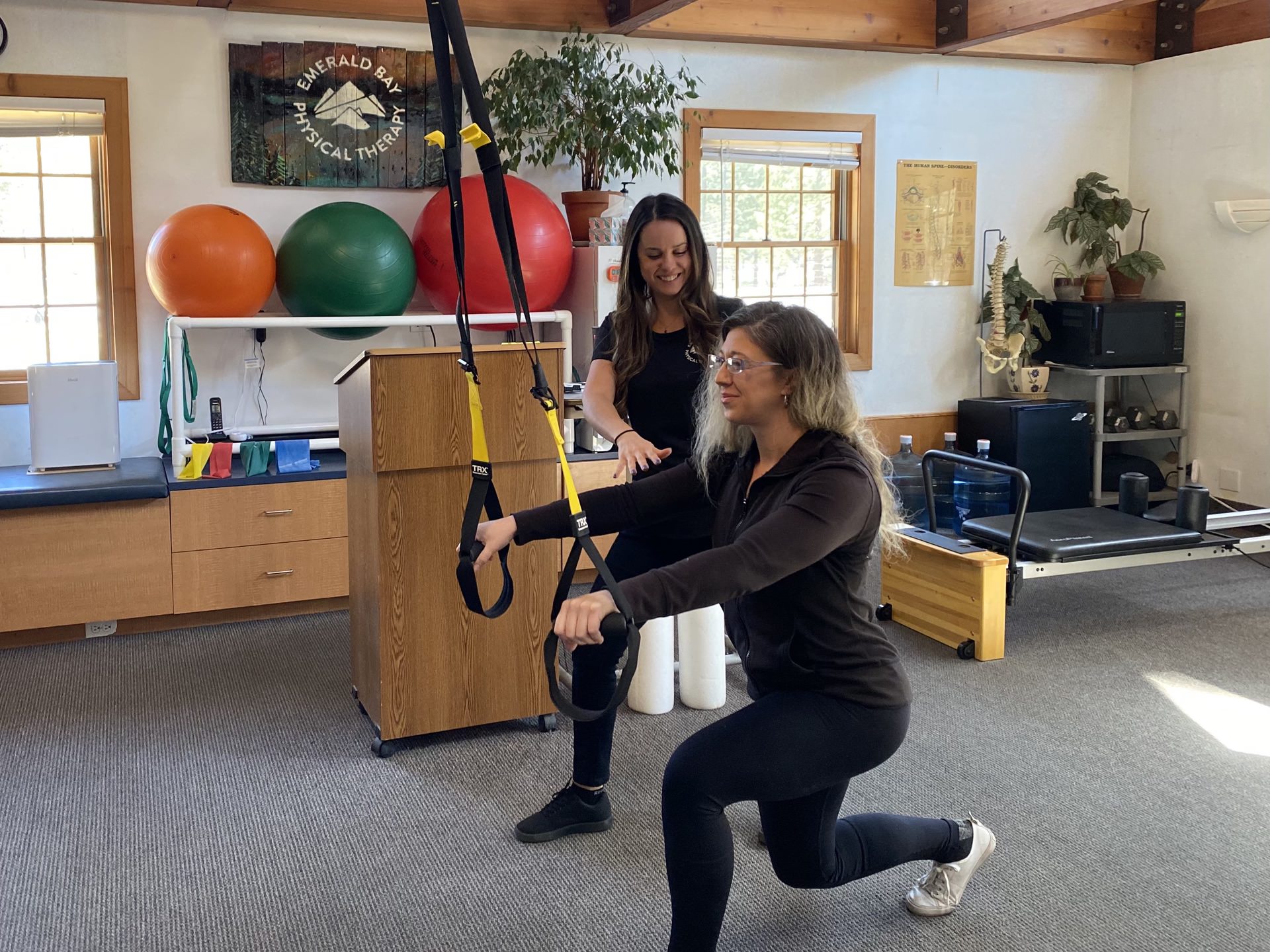 emerald bay physical therapy gym in action